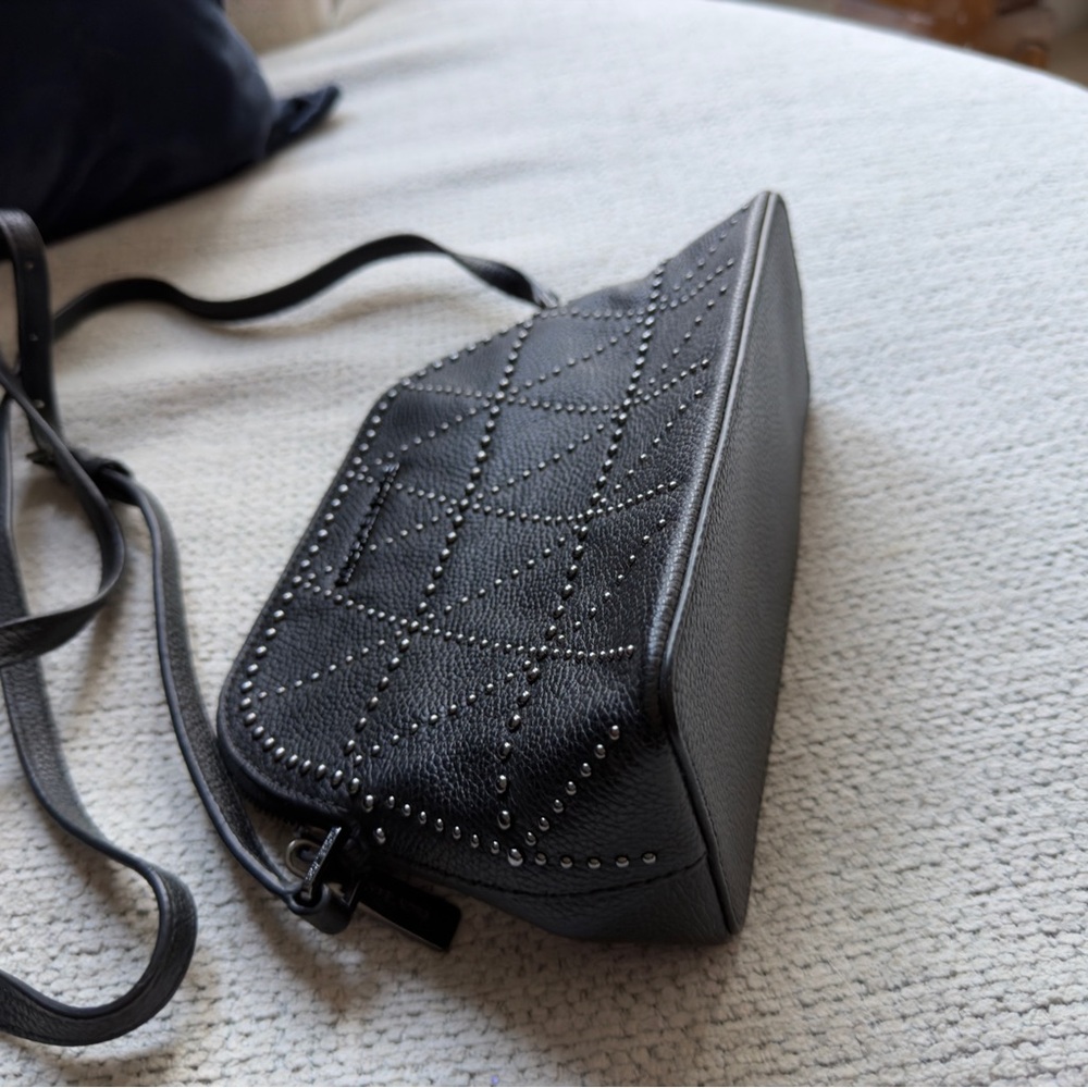 Michael Kors Black Quilted Stud Crossbody Bag - Picture 7 of 13